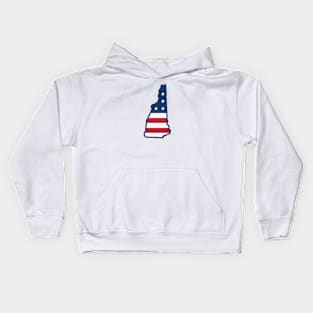 Stars and Stripes New Hampshire Kids Hoodie